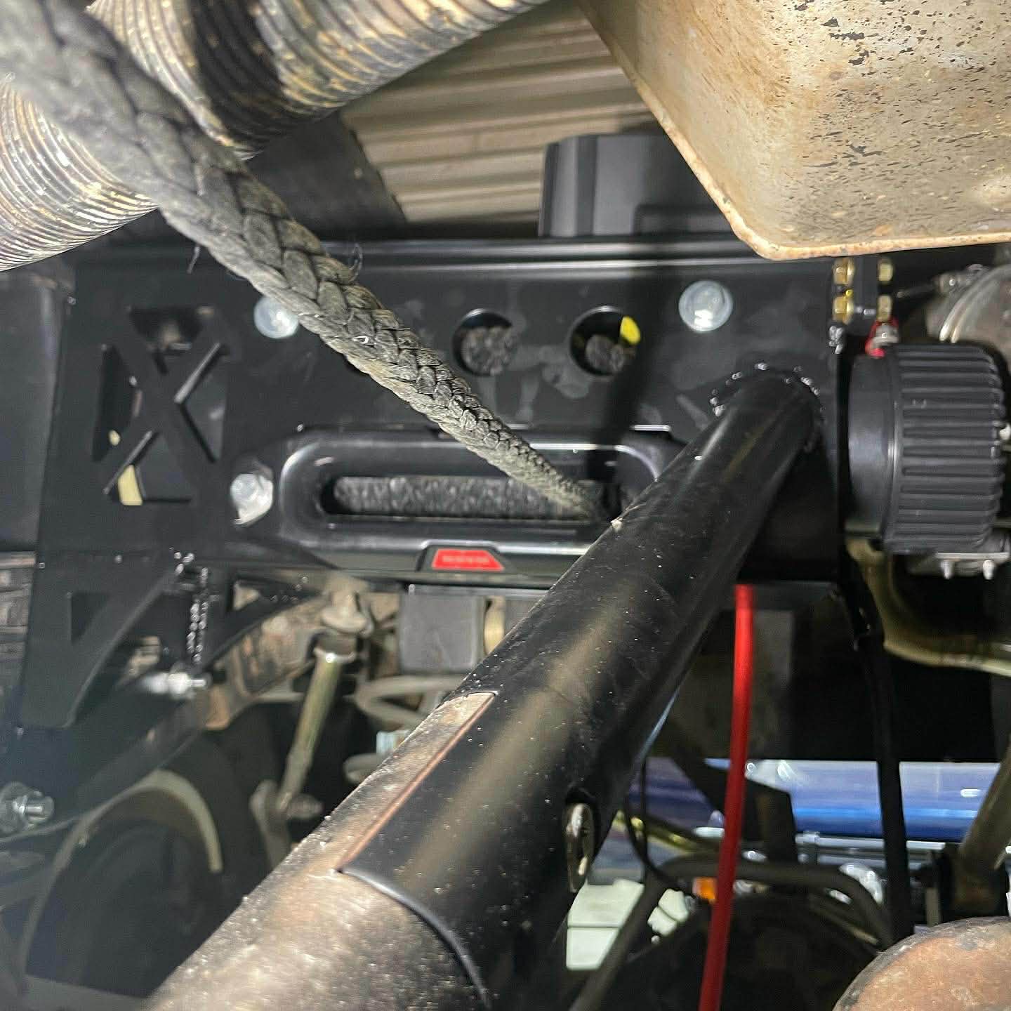 Nissan Patrol GU/GQ Ute Mid Mount Winch Setup