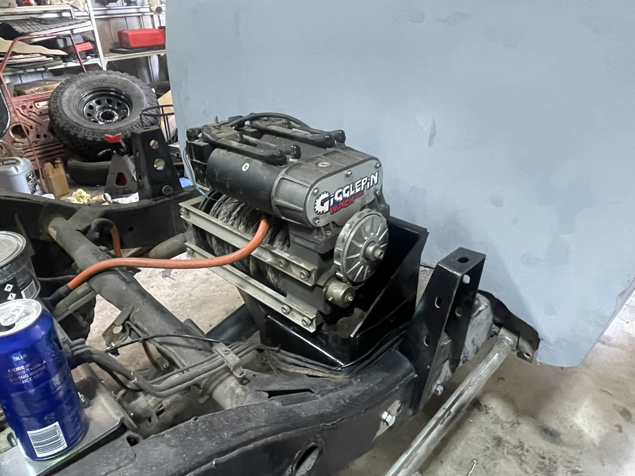 Nissan Patrol GU/GQ Ute Mid Mount Winch Setup