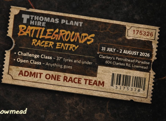 Thomas Plant Hire Battlegrounds 2026 – Racer Registration
