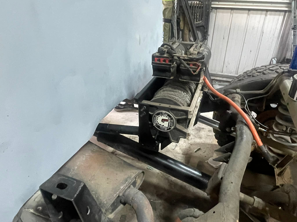 Nissan Patrol GU/GQ Ute Mid Mount Winch Setup